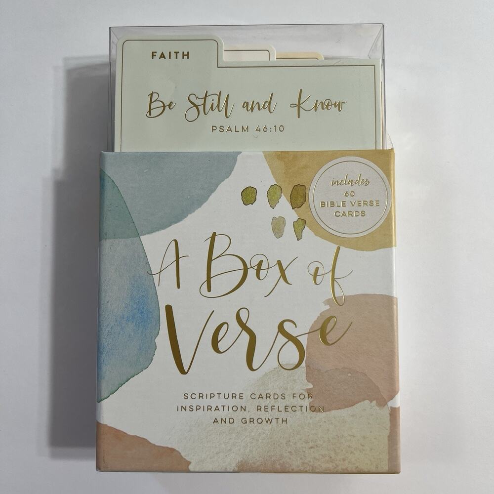 A Box of Verse Scripture Cards for Inspiration Reflection and Growth Faith Love